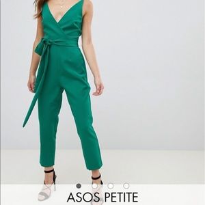 ASOS wrap front jump suit
